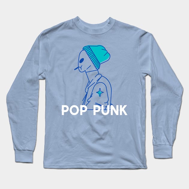 POP PUNK ALIEN Long Sleeve T-Shirt by TeeNZ